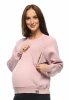 MijaCulture - 3 in 1 light super soft maternity and nursing sweatshirt Olivia M019 Pink